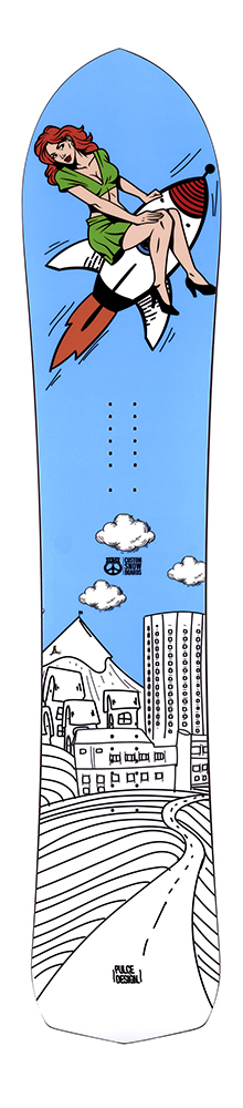 PLP Custom Handcrafted Snowboard Collection 24-25 - Model Feel Love Bigfoot 160 - top