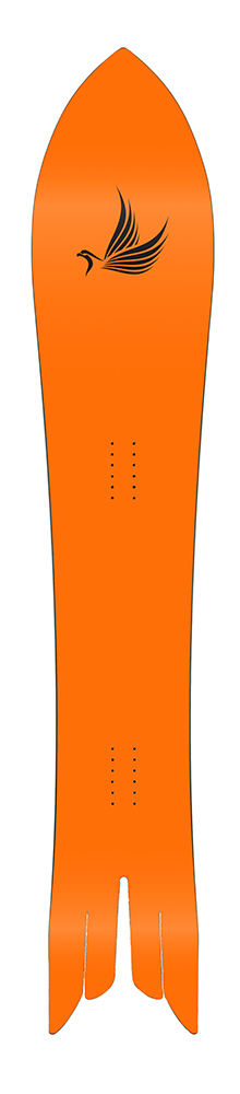 PLP Custom Handcrafted Snowboard Collection 24-25 - Model Phenix Orange 182 - top